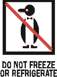 DL-4050: 4" X 6" DO NOT FREEZE OR