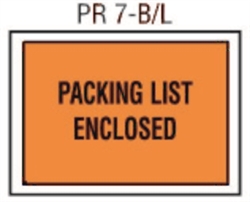 PR-7: 4-1/2 X 6" FULL PRINT PACKING LIST